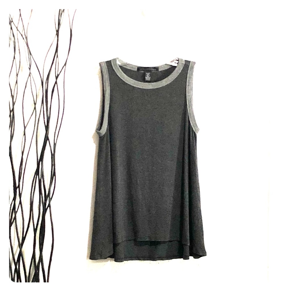 Kenneth Cole Gray Knit Tank Top Size XS